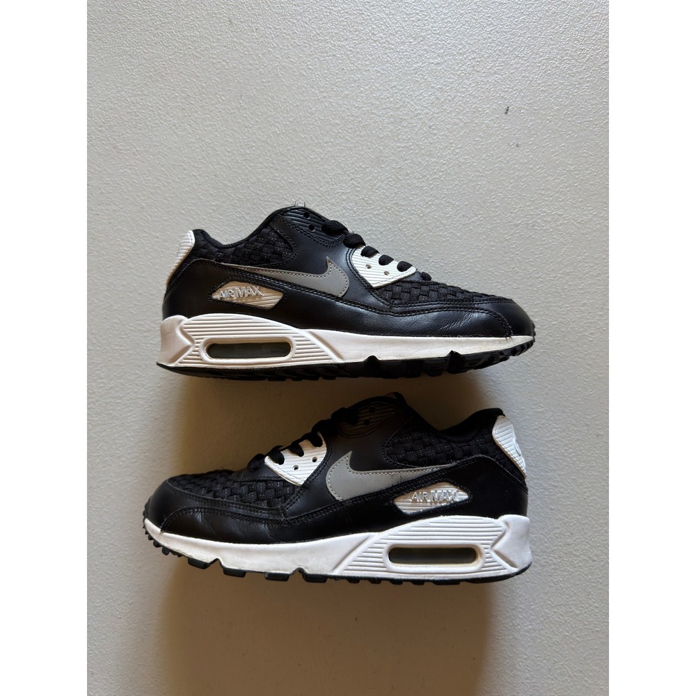 Nike Air Max 90 Woven Black Grey White 8.5W #2856